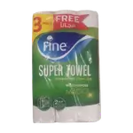 Fine Kitchen Super Towel 110 Sheet 2 Ply, 9+3 Rolls